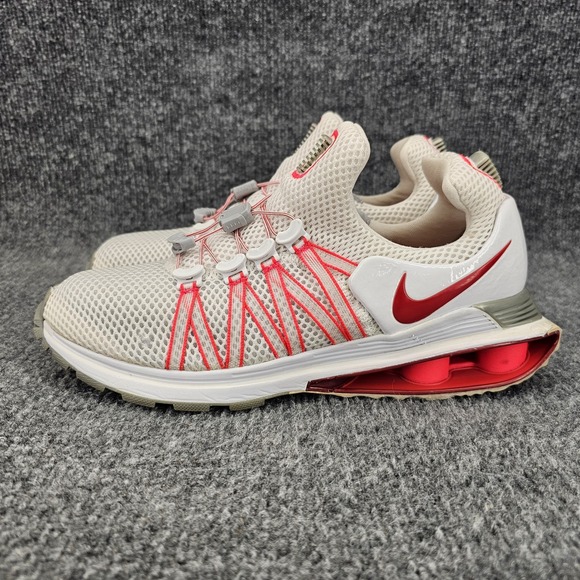 Nike Shox Gravity Womens Size 8 White University Red Athletic Running Shoes - Picture 7 of 14